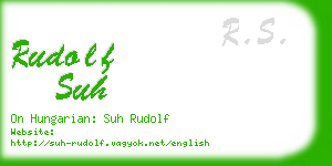rudolf suh business card